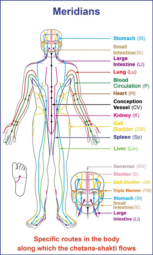 Acupressure Points Meridian Chart